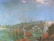 Vincent Van Gogh The Seine Bridge at Asnieres (nn04) Sweden oil painting artist